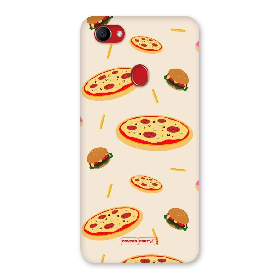 Pizza and Burger Love Back Case for Oppo F7
