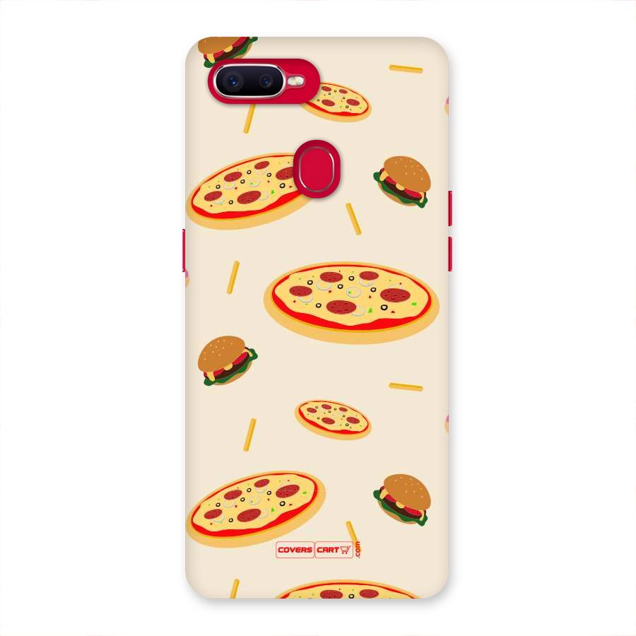Pizza and Burger Love Back Case for Oppo F9 Pro