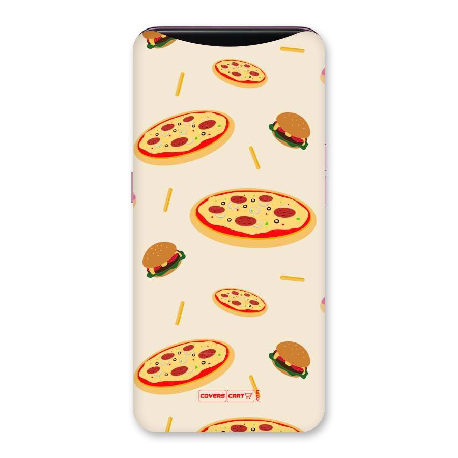 Pizza and Burger Love Back Case for Oppo Find X