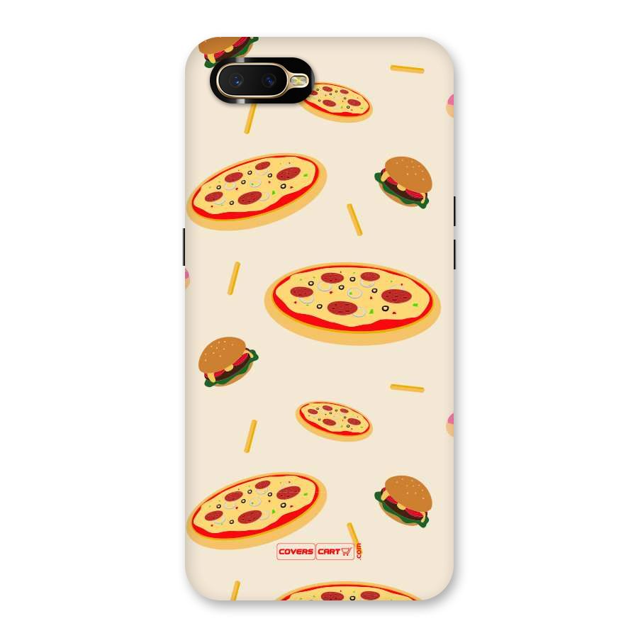 Pizza and Burger Love Back Case for Oppo K1