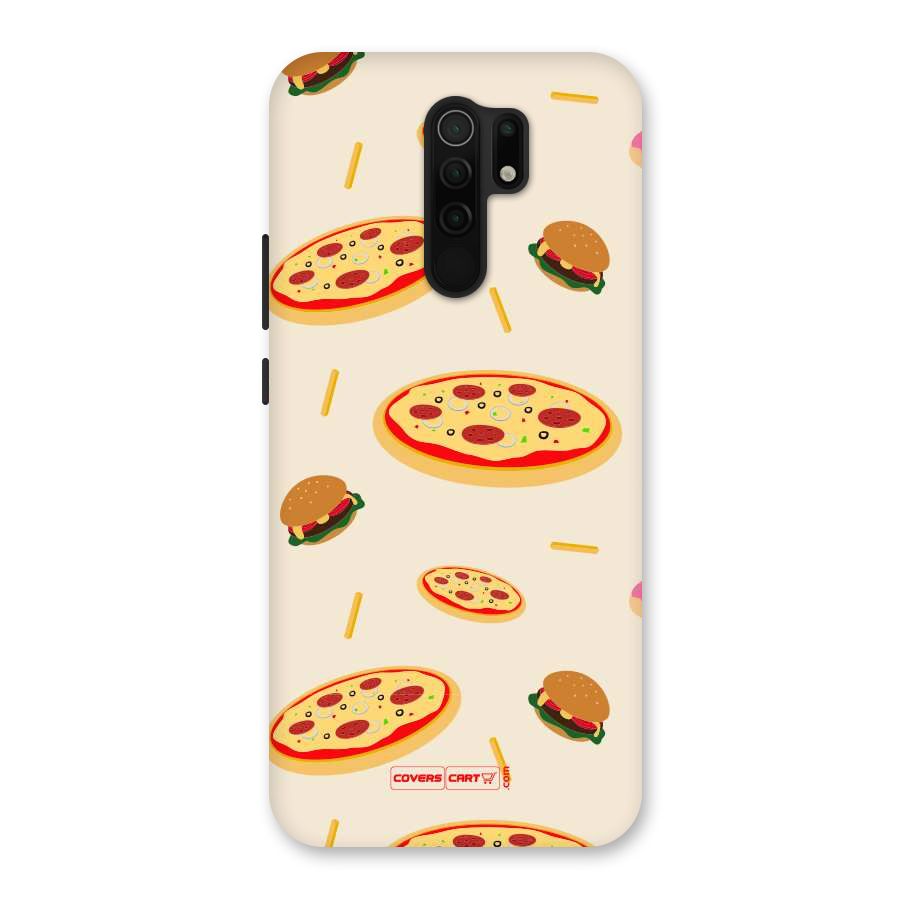 Pizza and Burger Love Back Case for Poco M2