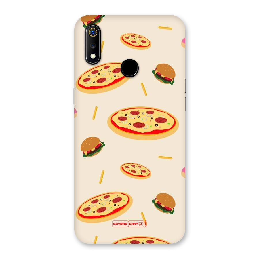 Pizza and Burger Love Back Case for Realme 3