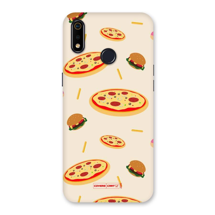Pizza and Burger Love Back Case for Realme 3i
