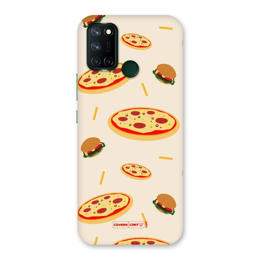 Pizza and Burger Love Back Case for Realme 7i