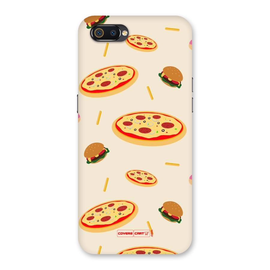 Pizza and Burger Love Back Case for Realme C2