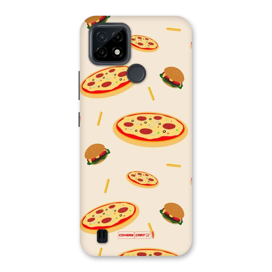 Pizza and Burger Love Back Case for Realme C21