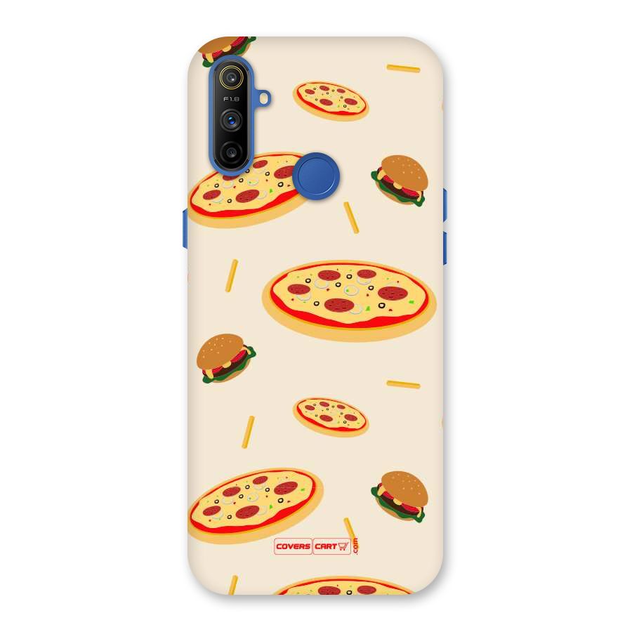 Pizza and Burger Love Back Case for Realme Narzo 10A
