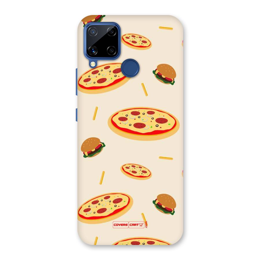 Pizza and Burger Love Back Case for Realme Narzo 30A