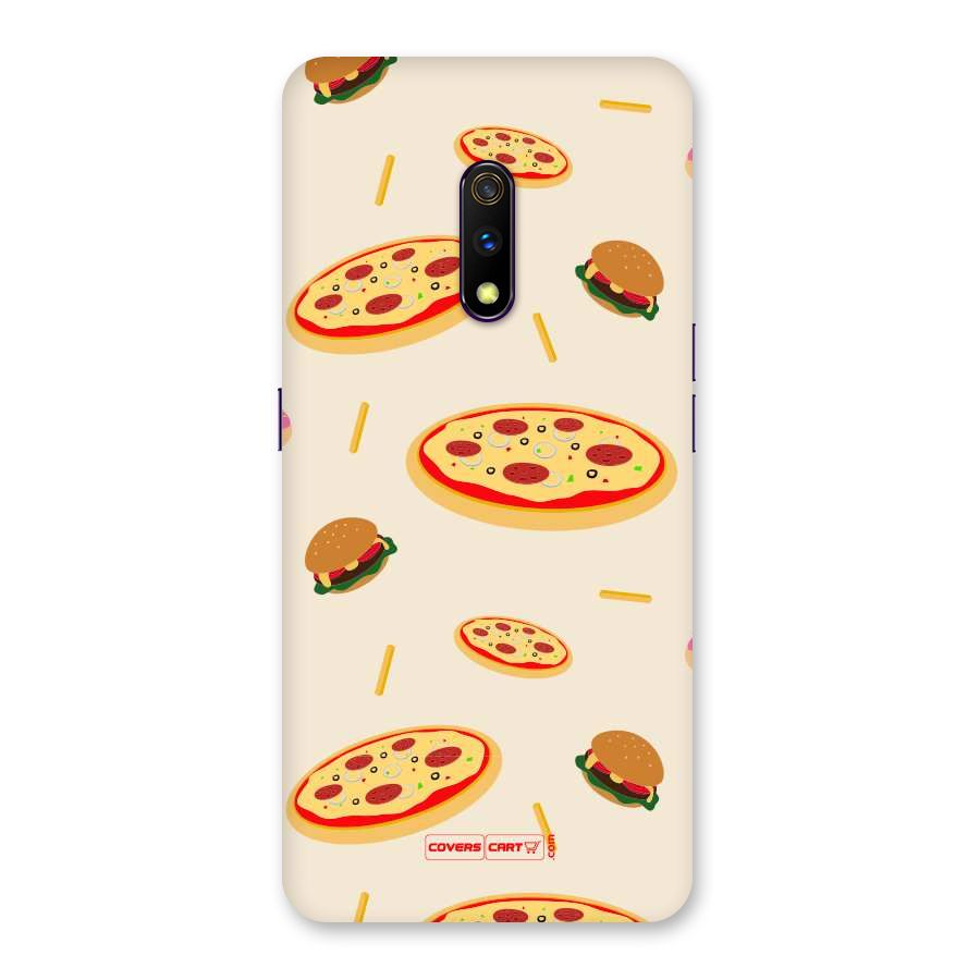 Pizza and Burger Love Back Case for Realme X