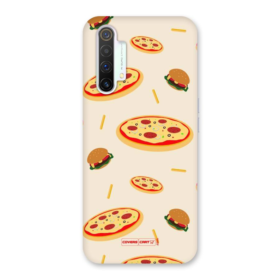 Pizza and Burger Love Back Case for Realme X3
