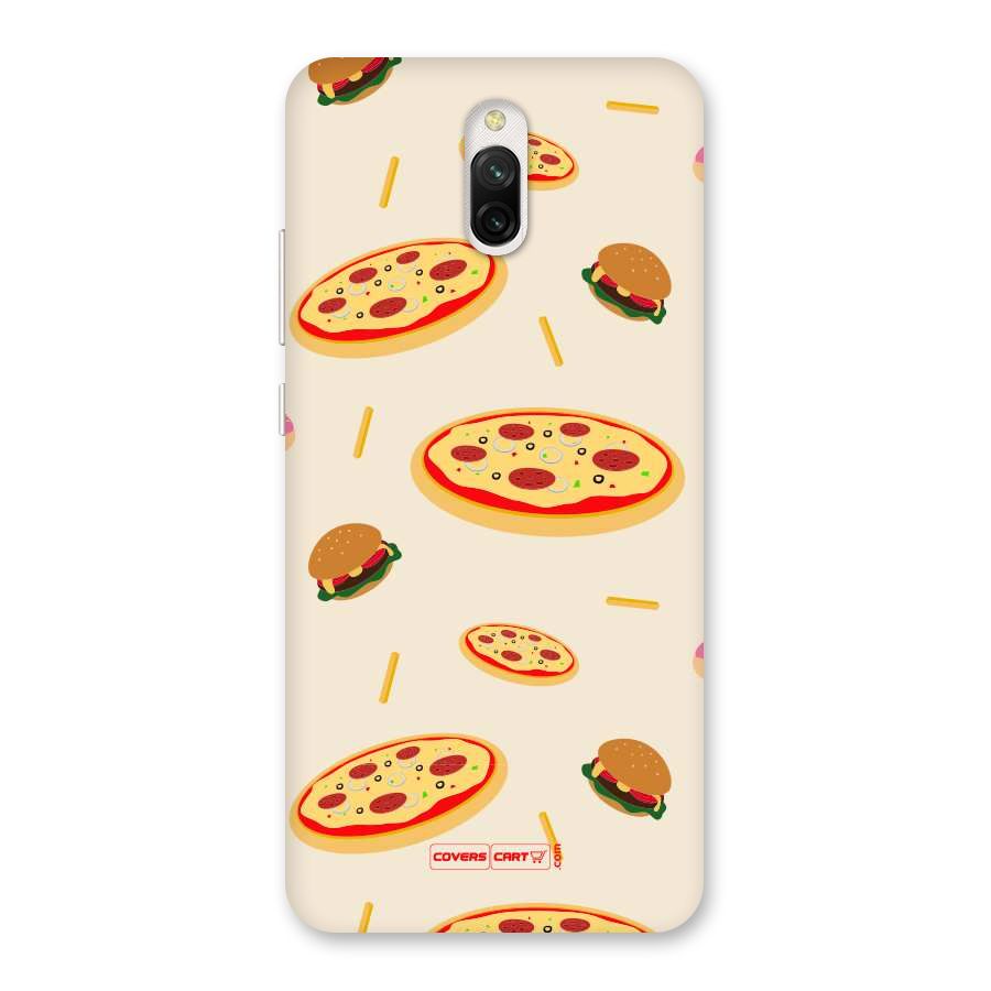 Pizza and Burger Love Back Case for Redmi 8A Dual