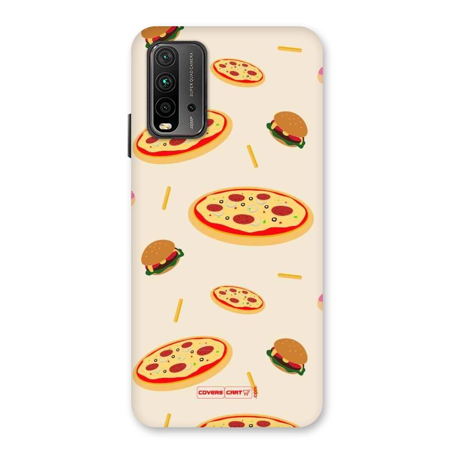 Pizza and Burger Love Back Case for Redmi 9 Power