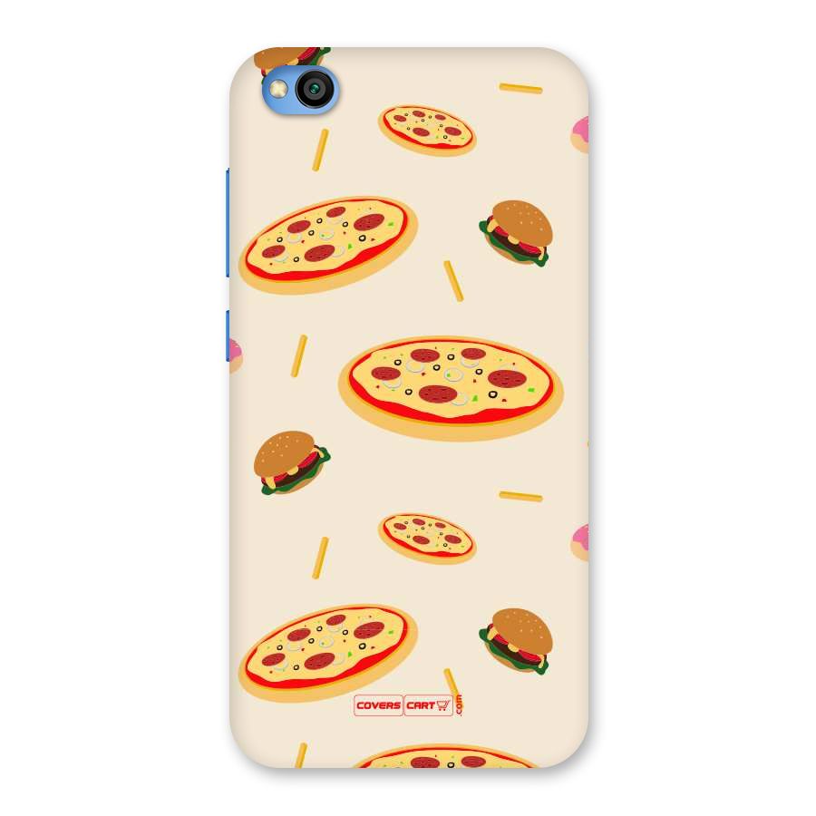 Pizza and Burger Love Back Case for Redmi Go