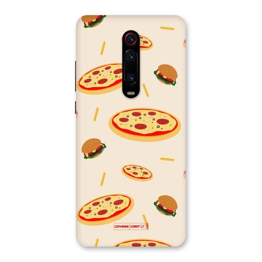 Pizza and Burger Love Back Case for Redmi K20