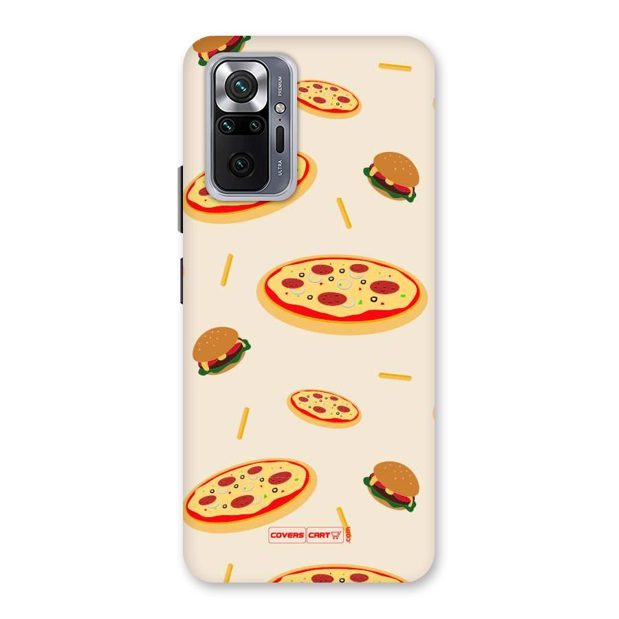 Pizza and Burger Love Back Case for Redmi Note 10 Pro