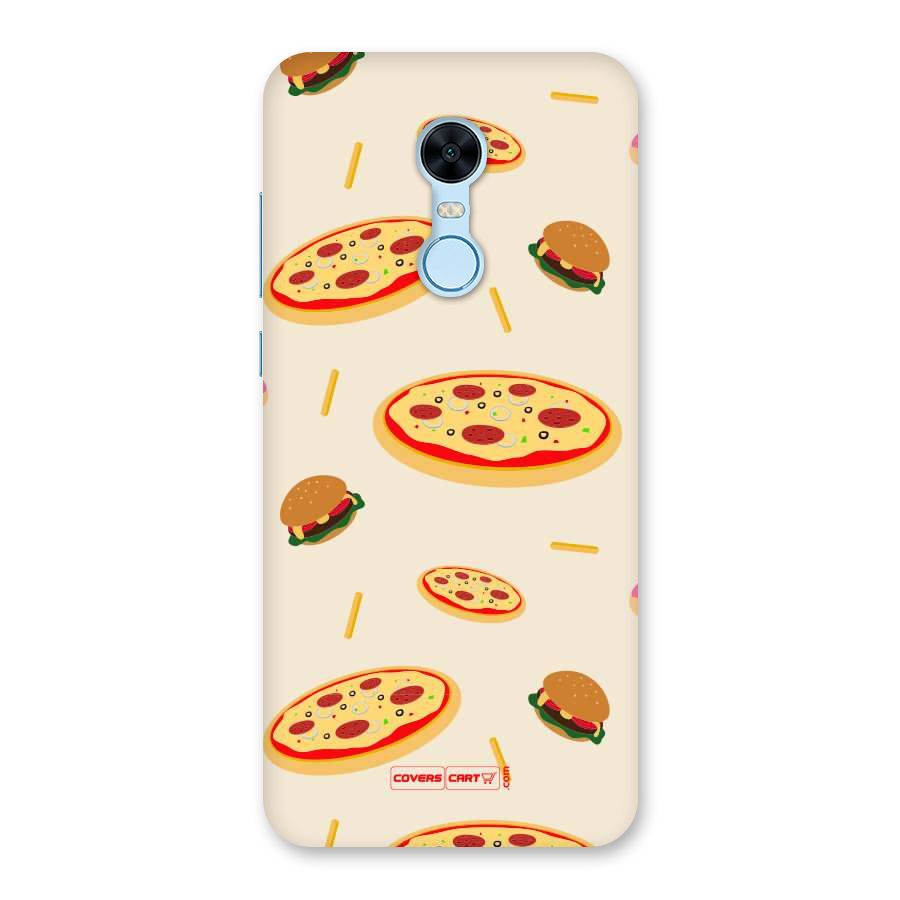 Pizza and Burger Love Back Case for Redmi Note 5