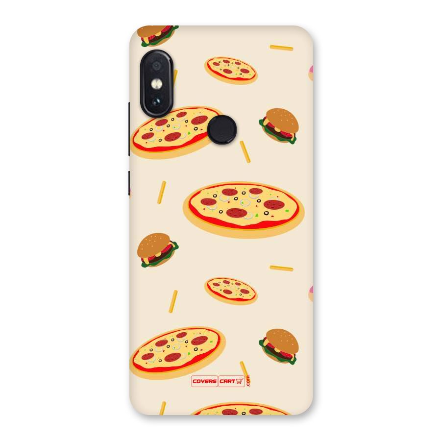 Pizza and Burger Love Back Case for Redmi Note 5 Pro