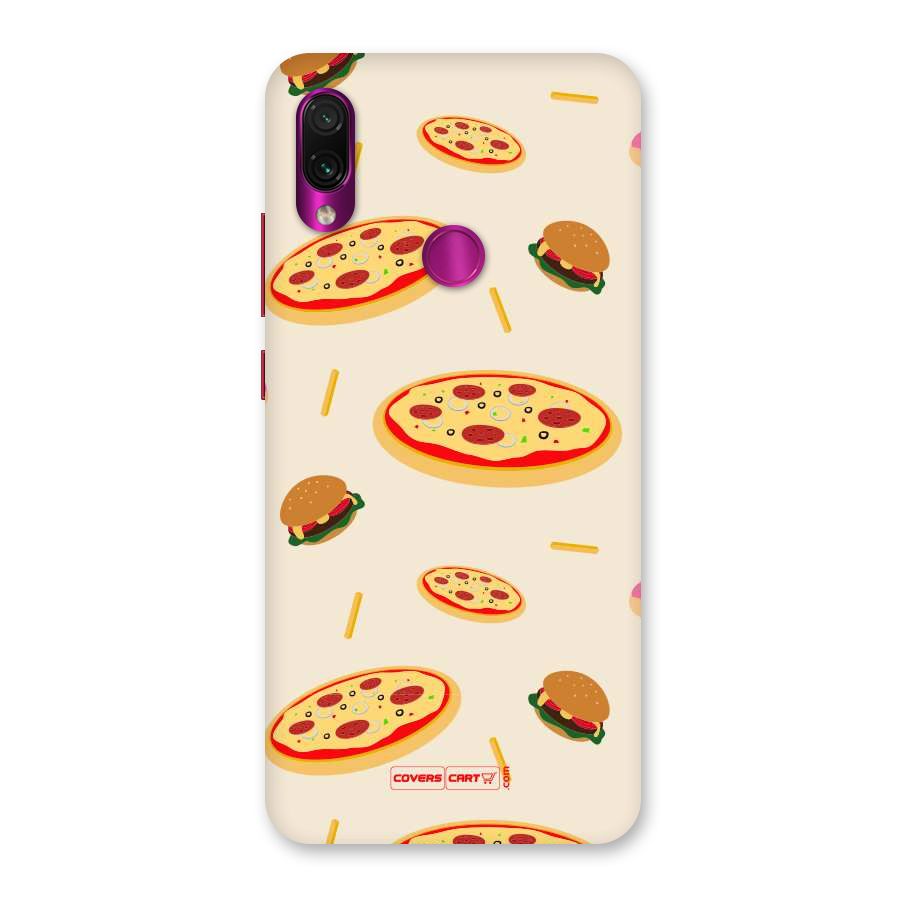 Pizza and Burger Love Back Case for Redmi Note 7 Pro
