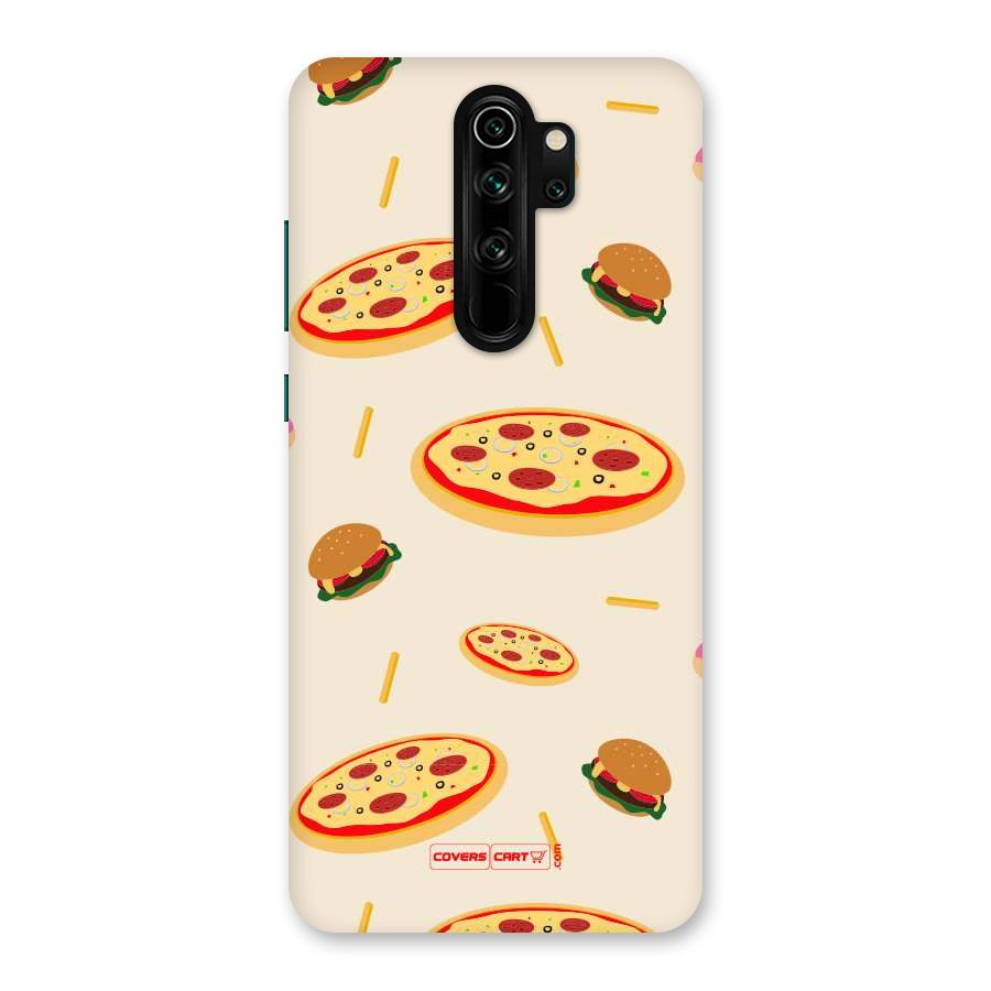 Pizza and Burger Love Back Case for Redmi Note 8 Pro