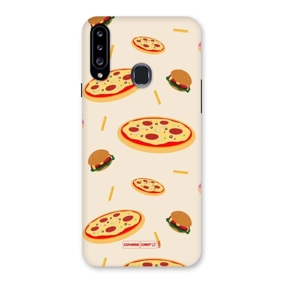 Pizza and Burger Love Back Case for Samsung Galaxy A20s