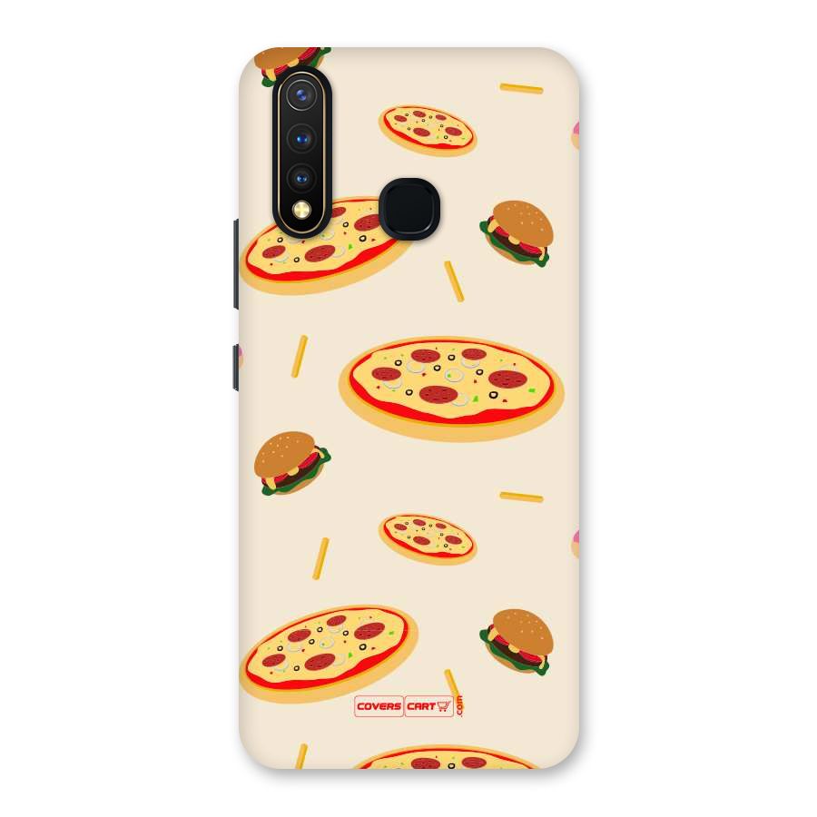 Pizza and Burger Love Back Case for Vivo U20