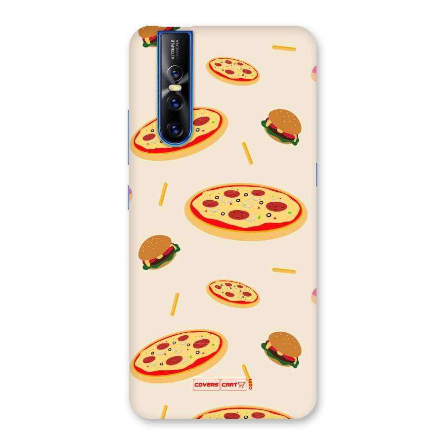 Pizza and Burger Love Back Case for Vivo V15 Pro