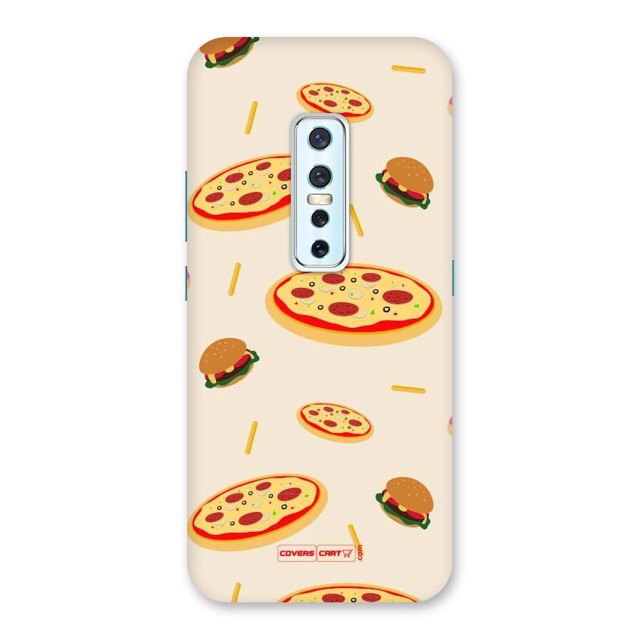 Pizza and Burger Love Back Case for Vivo V17 Pro