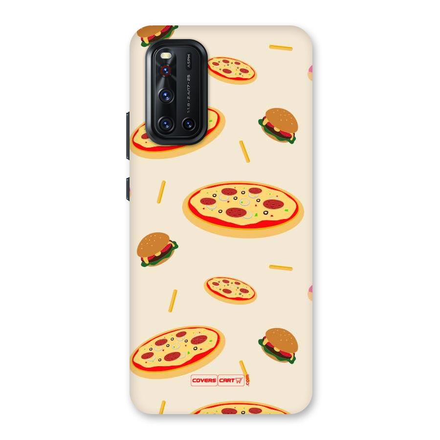 Pizza and Burger Love Back Case for Vivo V19
