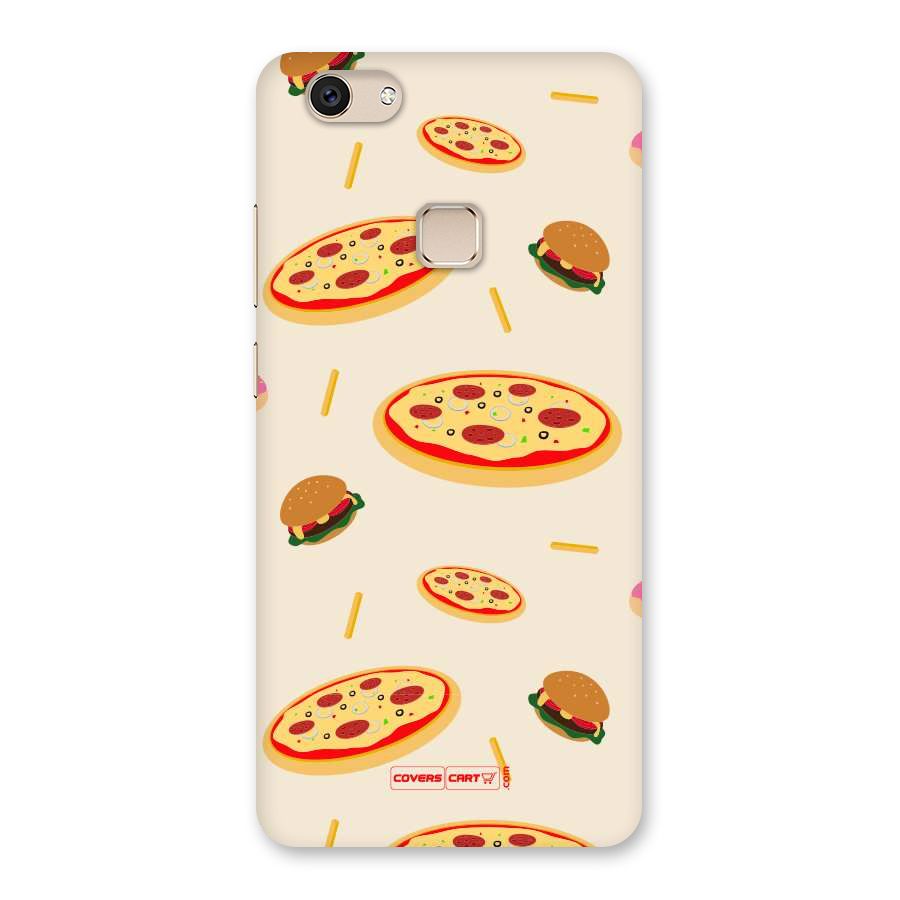 Pizza and Burger Love Back Case for Vivo V7