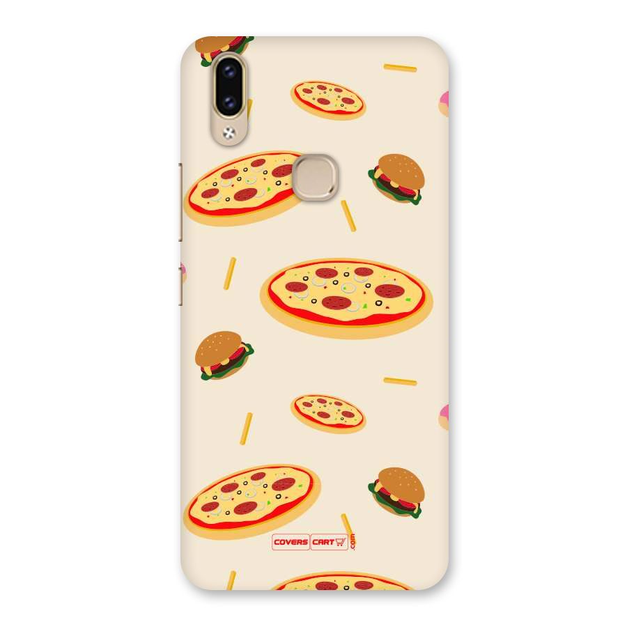 Pizza and Burger Love Back Case for Vivo V9 Youth