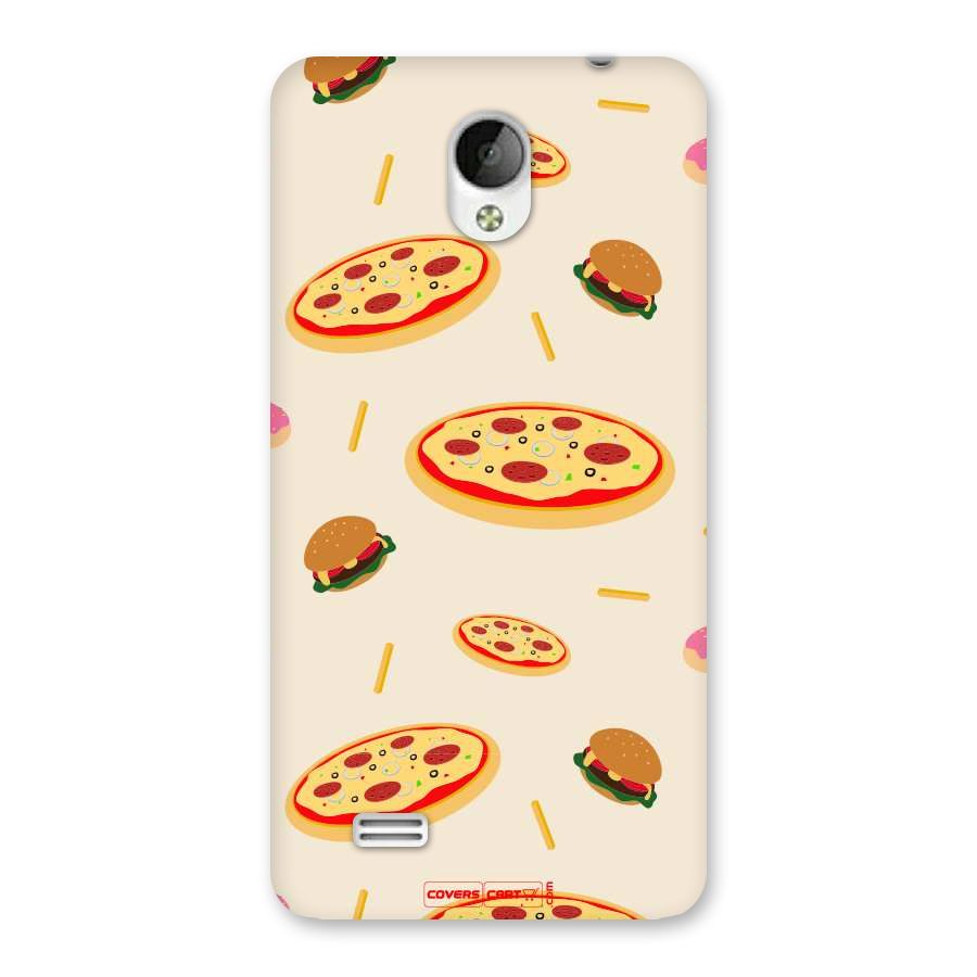 Pizza and Burger Love Back Case for Vivo Y21