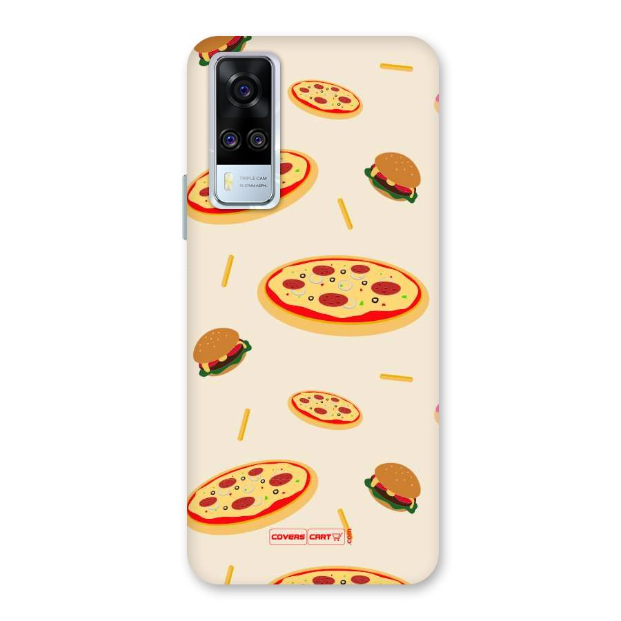 Pizza and Burger Love Back Case for Vivo Y31