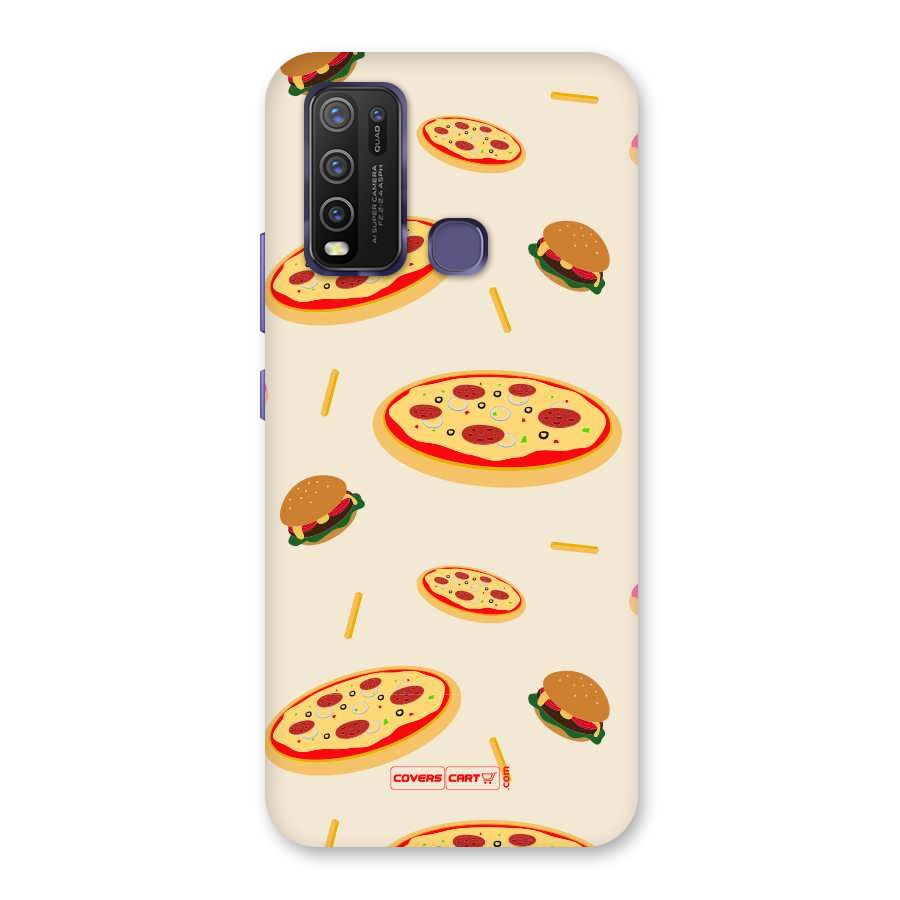 Pizza and Burger Love Back Case for Vivo Y50