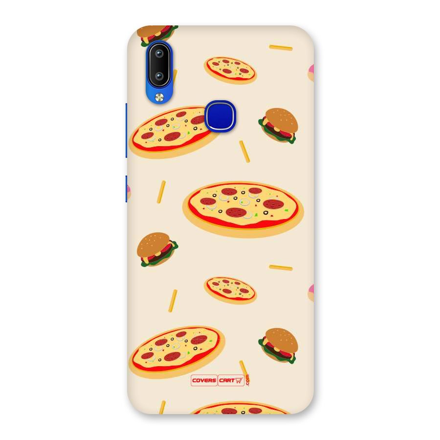 Pizza and Burger Love Back Case for Vivo Y91