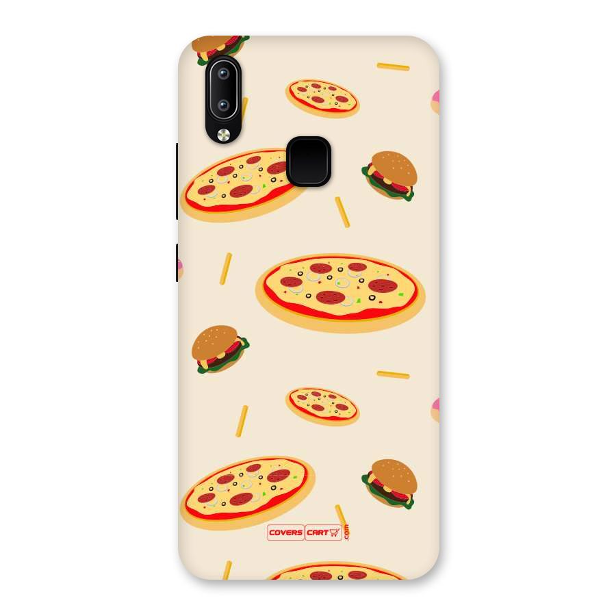 Pizza and Burger Love Back Case for Vivo Y93