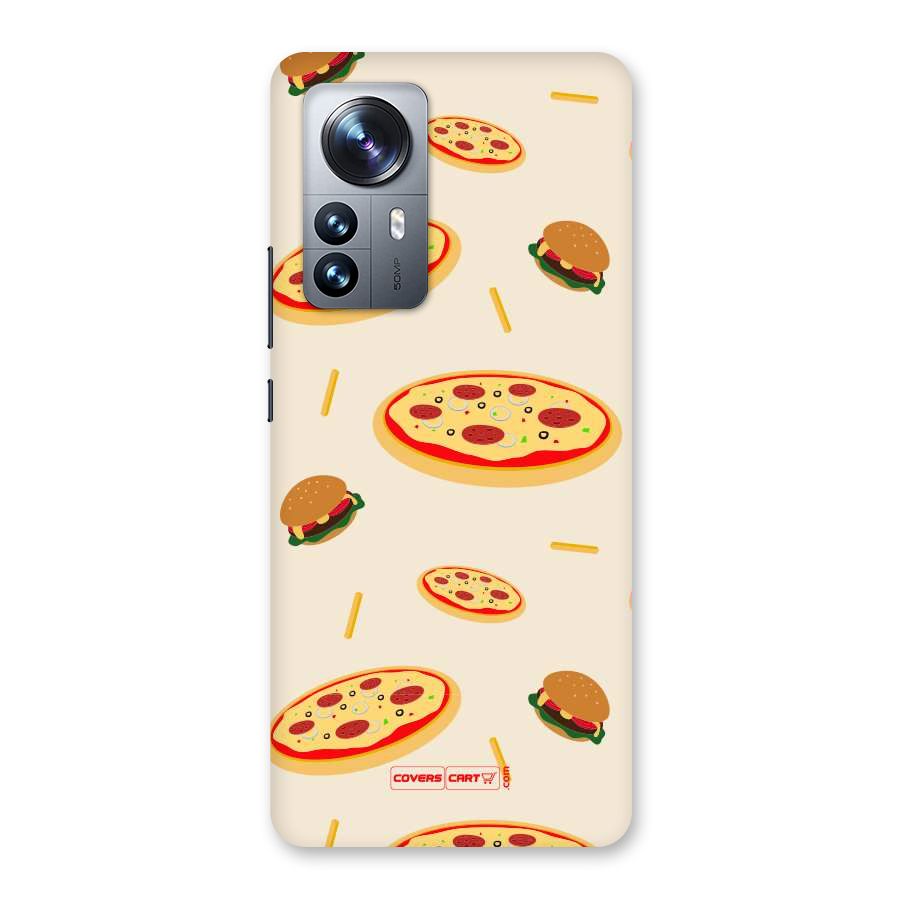 Pizza and Burger Love Back Case for Xiaomi 12 Pro