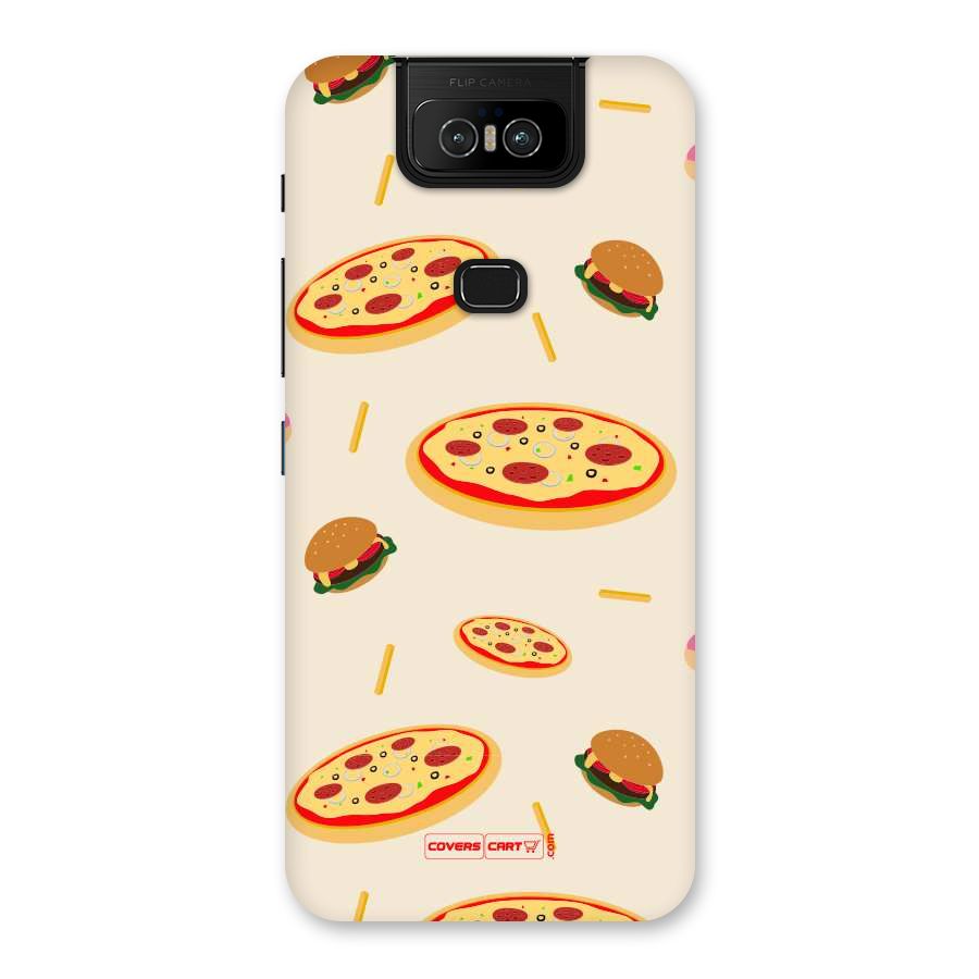Pizza and Burger Love Back Case for Zenfone 6z