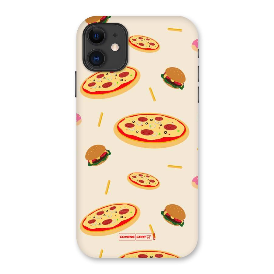 Pizza and Burger Love Back Case for iPhone 11