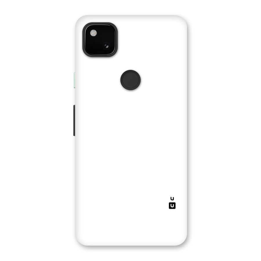 Plain White Back Case for Google Pixel 4a