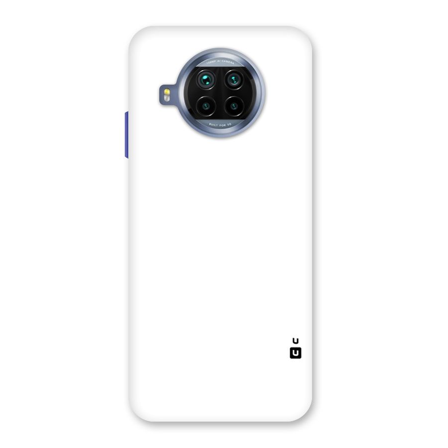 Plain White Back Case for Mi 10i