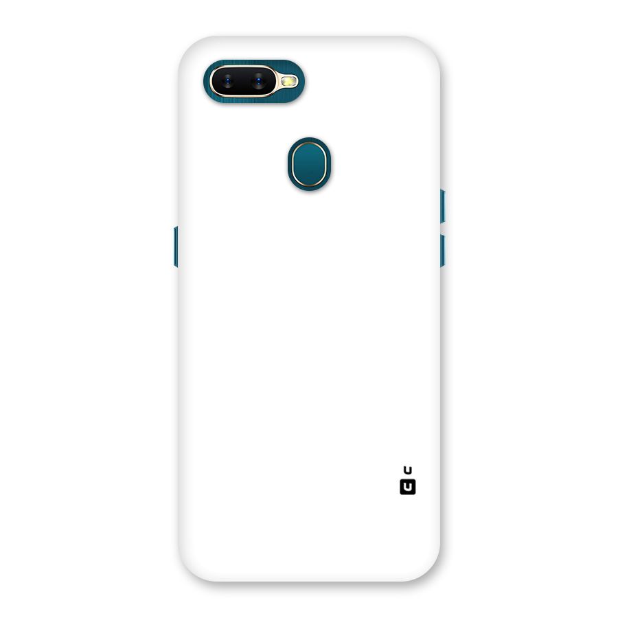 Plain White Back Case for Oppo A11k