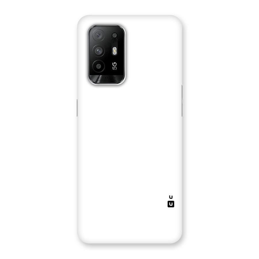 Plain White Back Case for Oppo F19 Pro Plus 5G