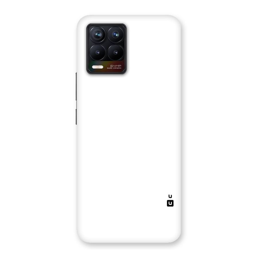 Plain White Back Case for Realme 8