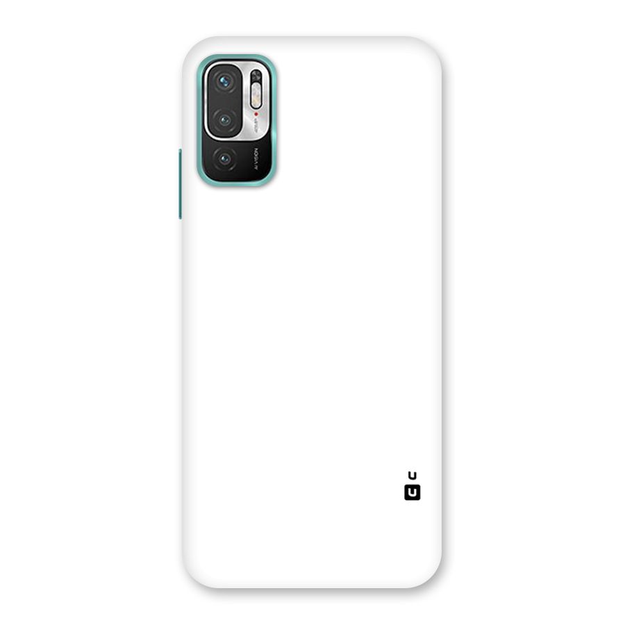 Plain White Back Case for Redmi Note 10T 5G