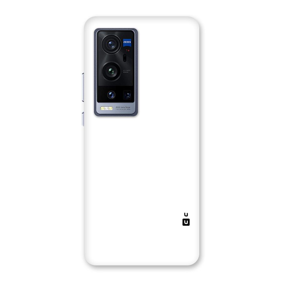 Plain White Back Case for Vivo X60 Pro Plus