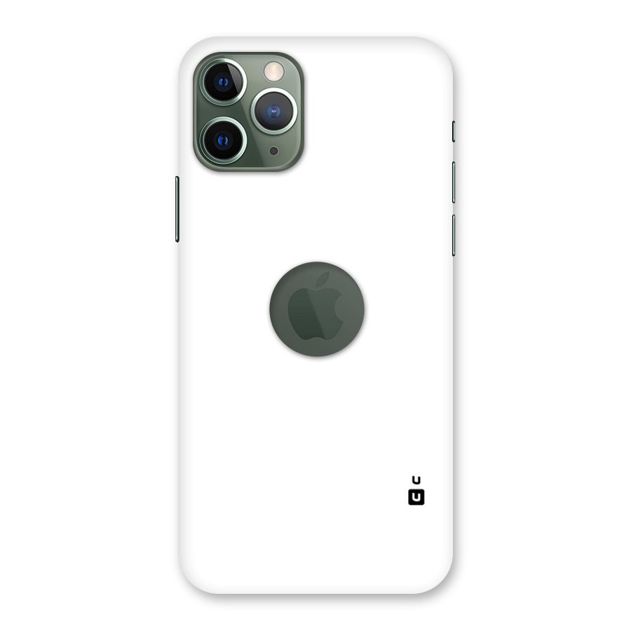 Plain White Back Case for iPhone 11 Pro Logo  Cut