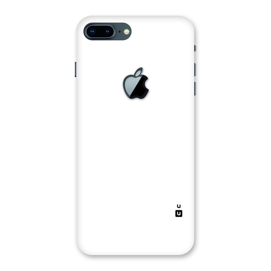 Plain White Back Case for iPhone 7 Plus Apple Cut