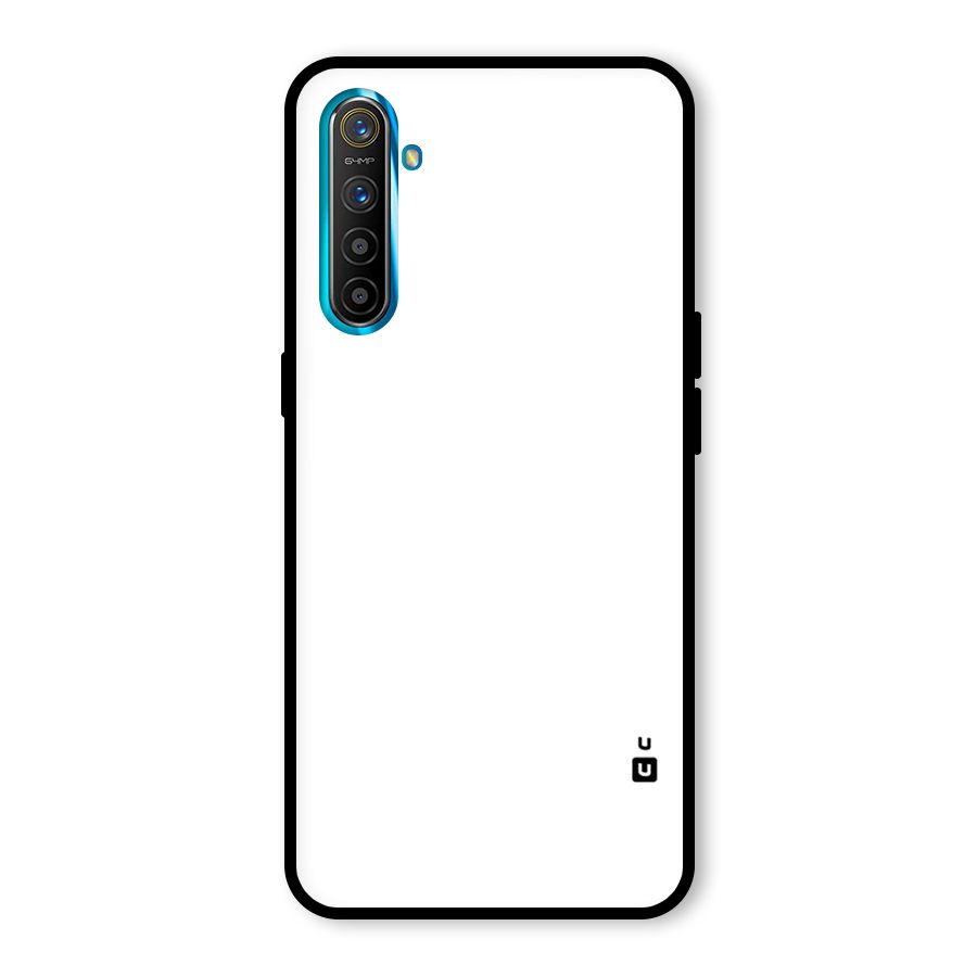 Plain White Glass Back Case for Realme X2