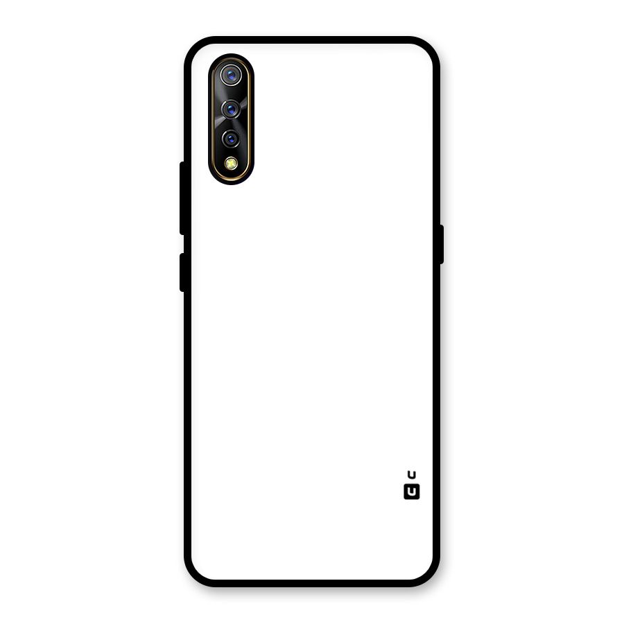 Plain White Glass Back Case for Vivo S1