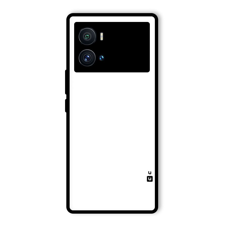 Plain White Glass Back Case for Vivo iQOO 9 Pro